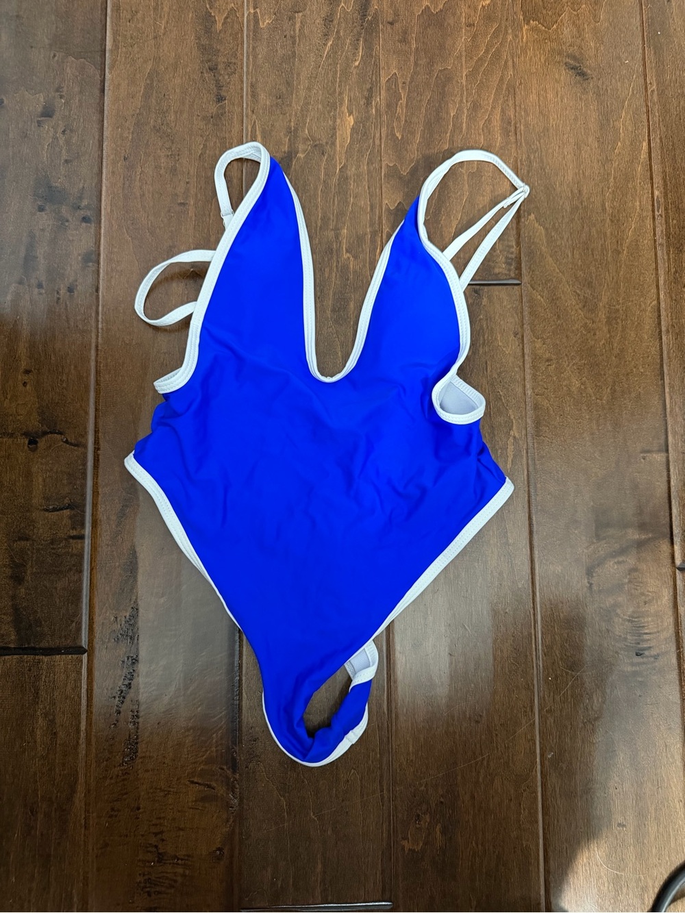 Allure Bold Royal Blue One-Piece Swimsuit with White Trim